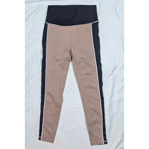 Allfenix Women’s High Rise Cropped Leggings Pink Blush Workout Yoga Pants Size M